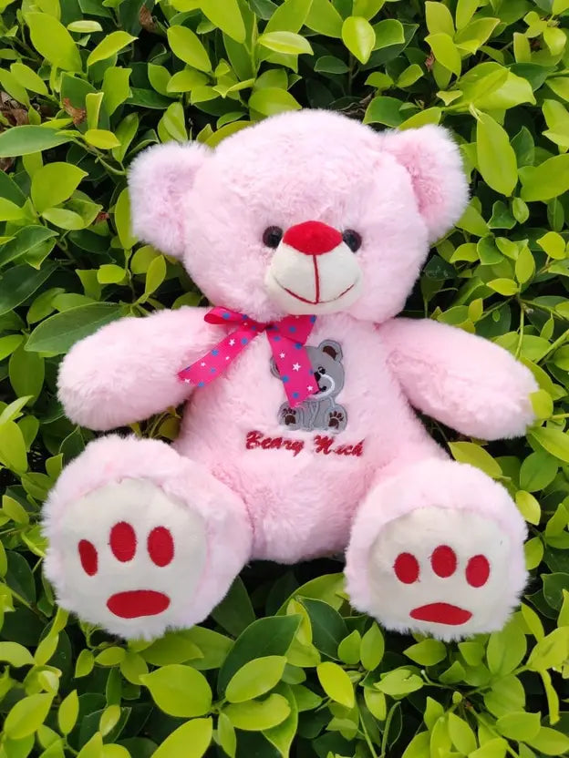 Galaxy Corporation Cute LiLLY Bear Soft Plush Fabric Stuffed Teddy Bear - 30 cm  (Pink)